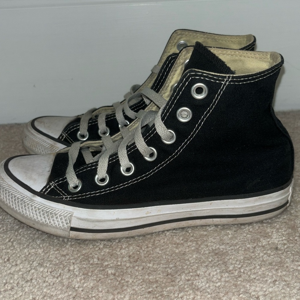 Black and White Womens Converse
